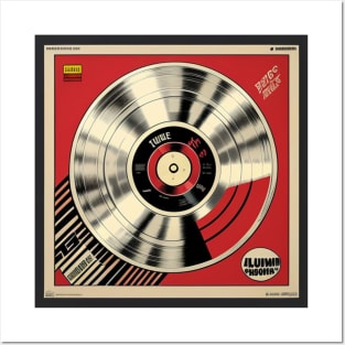 Record Store Merch Vinyl Record Platinum Red Posters and Art